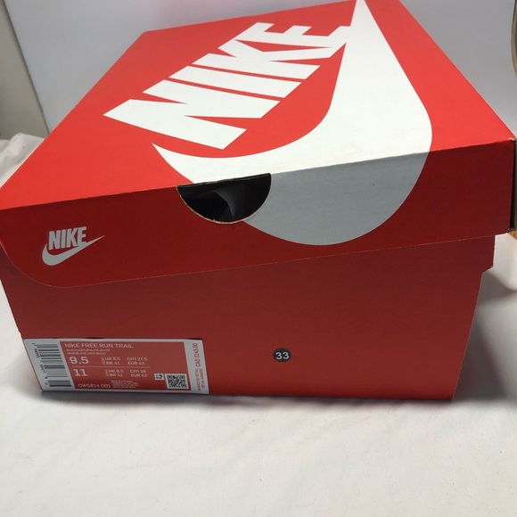 Mens Nike Free Run Trail US Size 9.5 Black/white new with box CW5814-001] - Picture 3 of 13